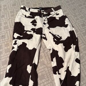 BDG Black and White Patterned Pants